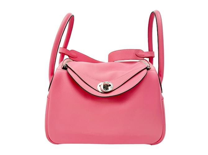 Hermès Sac à main Hermes Lindy 26 Rose Azalee  ref.1543537