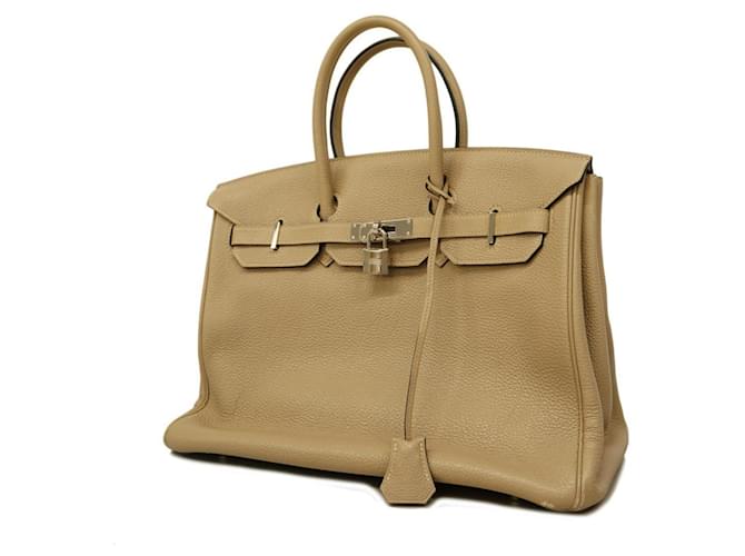 Hermès Sac à main Hermes Birkin 35 en cuir Togo Argile  ref.1544332