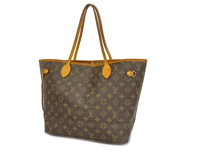 Sac tote Neverfull MM Monogram Louis Vuitton Marron  ref.1544435