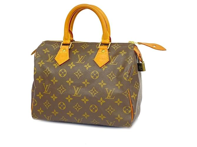 Sac à main Louis Vuitton Monogram Speedy 25 Marron  ref.1544500