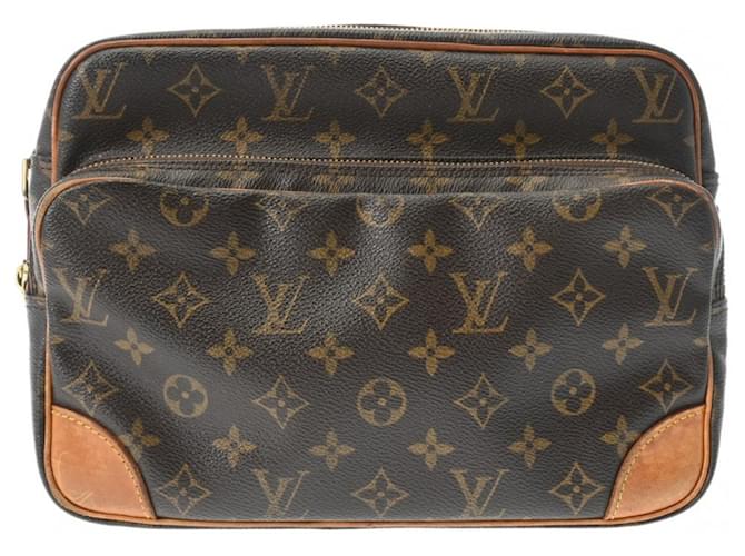 Sac à épaule Louis Vuitton Monogram Nile marron Cuir vernis  ref.1544642