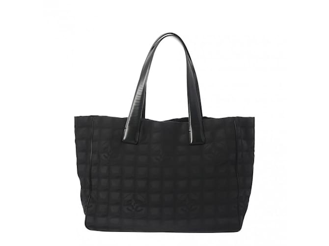 Bolsa de mão Chanel New Travel Line Tote MM preta Preto Nylon  ref.1544704