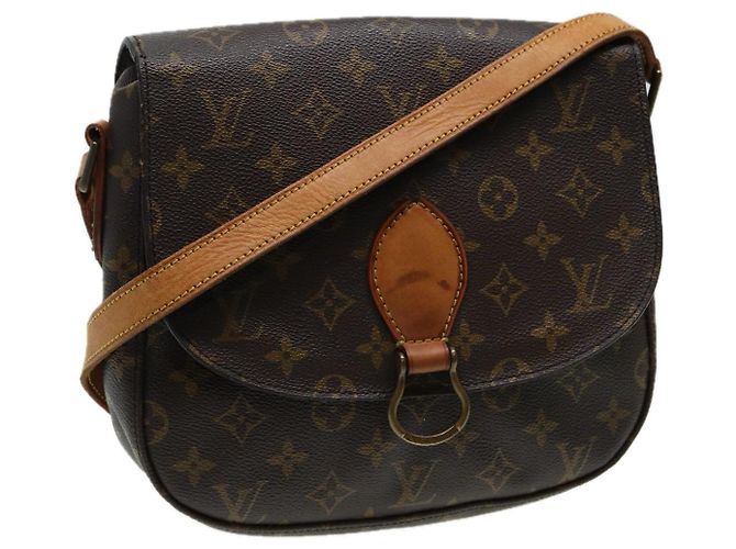 Saint-Cloud LOUIS VUITTON Monogramm Saint Cloud GM Schultertasche M51242 LV Auth fm3576