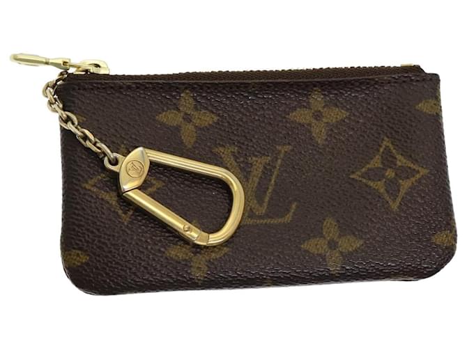 LOUIS VUITTON Monogram Pochette Cles Porte-Monnaie M62650 LV Auth ac3119 Toile Monogramme  ref.1544859