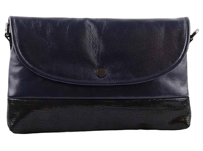 Gerard Darel Leder Schultertasche Blau  ref.1544928