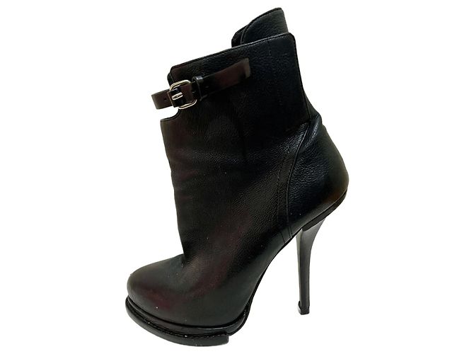 Alexander Wang Aymeline stiletto bootie from black leather