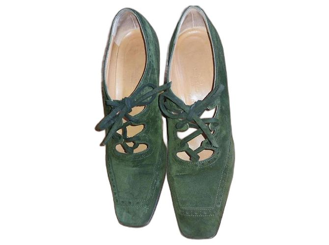 Kelly Hermès Mules Vert foncé