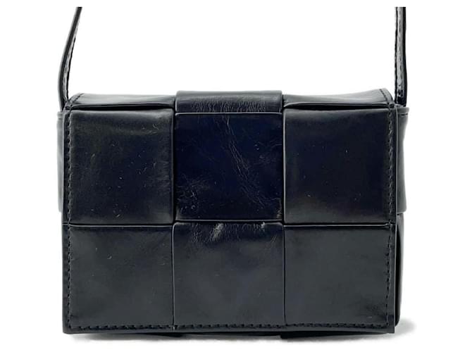 Bottega Veneta Black Leather Shoulder Bag  ref.1545013