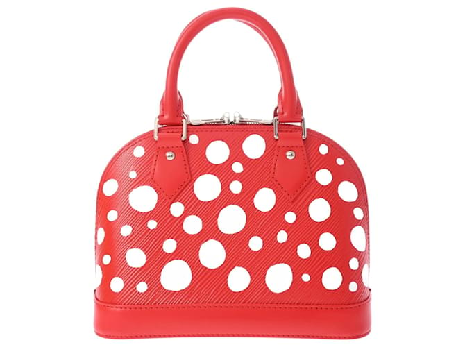 Bolso Alma BB de la colaboración Louis Vuitton Epi LV x YK Yayoi Kusama Roja Cuero  ref.1545084