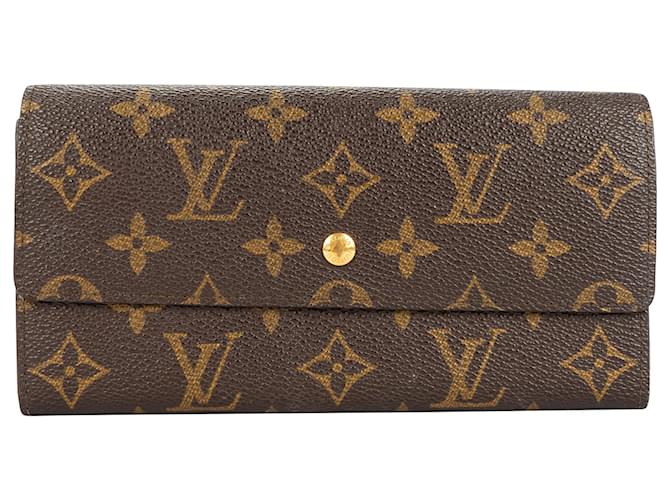 Louis Vuitton Canvas Monogram Sarah Long Wallet Brown  ref.1545224