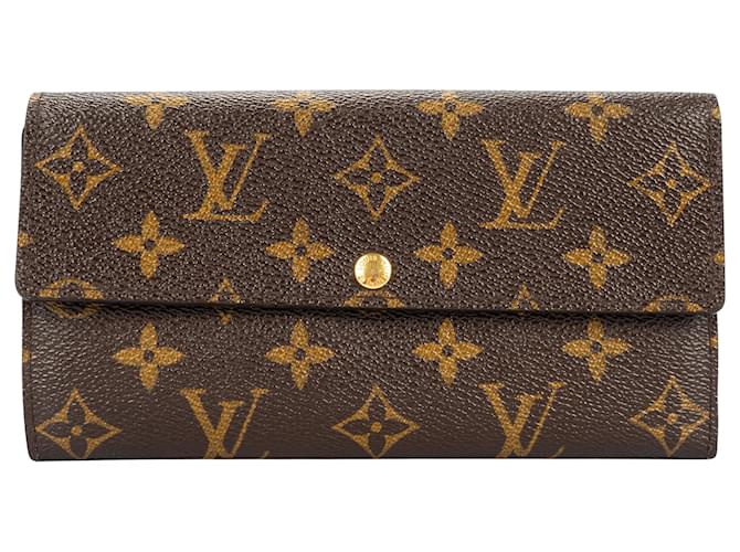 Louis Vuitton Canvas Monogram Sarah Long Wallet Brown  ref.1545233