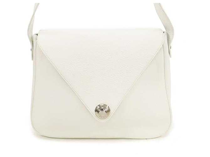 Sac à épaule Christine en cuir Clemence blanc Hermès  ref.1545264