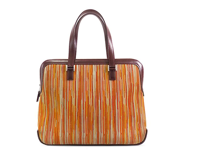 Sac Escapade Vibrato Hermès Orange Cuir  ref.1545310