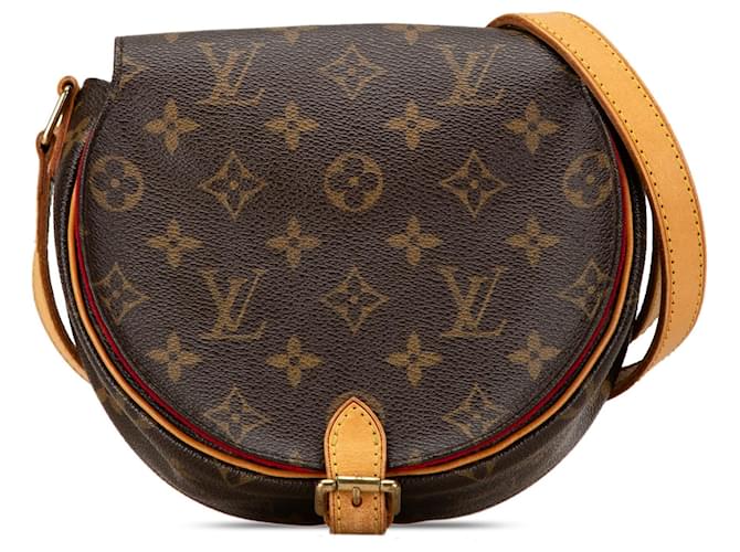 Sac à bandoulière tambourin Monogram Louis Vuitton marron Cuir  ref.1545353