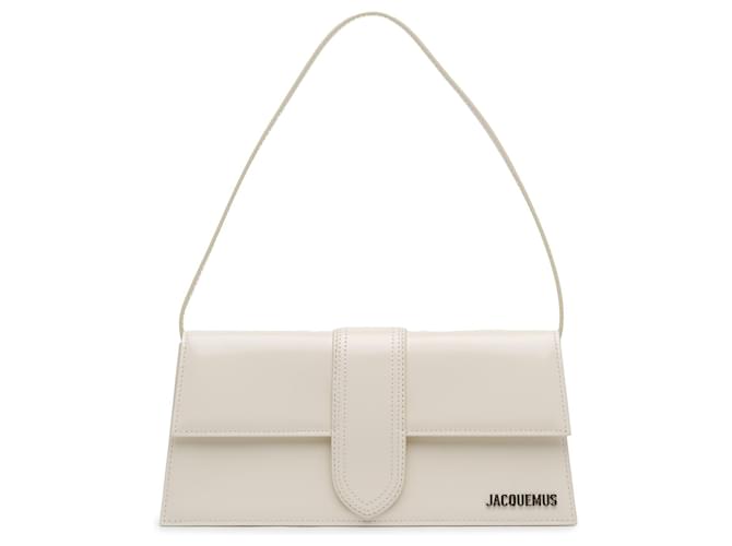 White Jacquemus Le Bambino Long Shoulder Bag Leather  ref.1545357