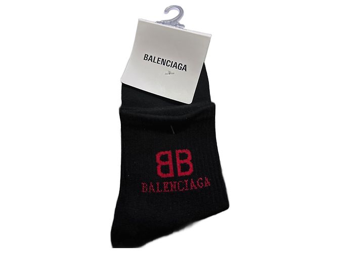 Calze Balenciaga nere in cotone Nero