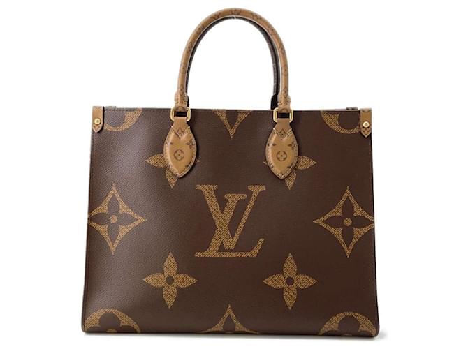 Sac tote Monogram Reverse Louis Vuitton Cuir vernis Toile Rouge  ref.1545416