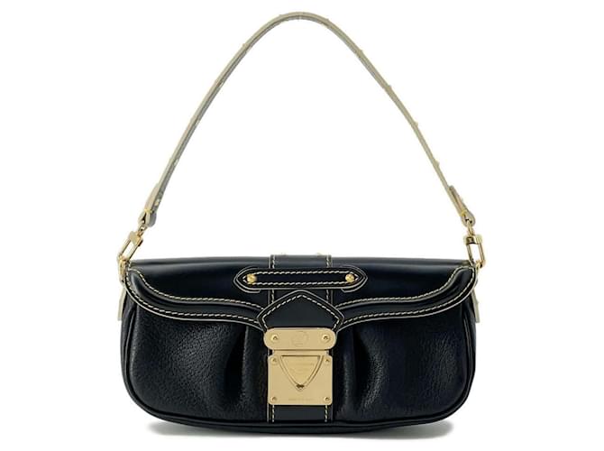 Louis Vuitton Suhali Handbag Black Leather  ref.1545430