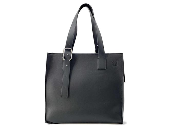 Sac fourre-tout en cuir noir Loewe  ref.1545438