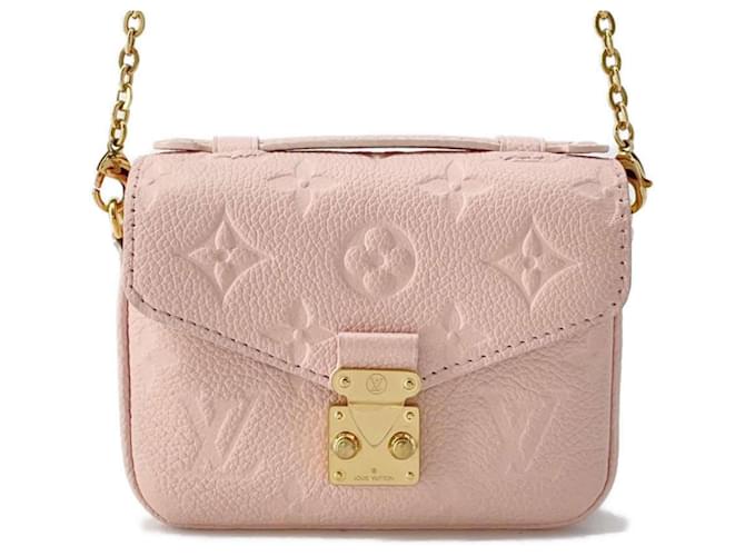 Bolso de hombro con cadena Louis Vuitton Rosa Lienzo  ref.1545445