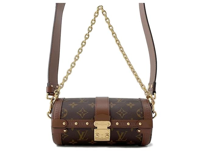 Louis Vuitton Monogram Papillon Trunk Shoulder Bag Brown Patent leather  ref.1545455