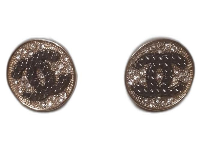 Orecchini Chanel in metallo argento Silver hardware