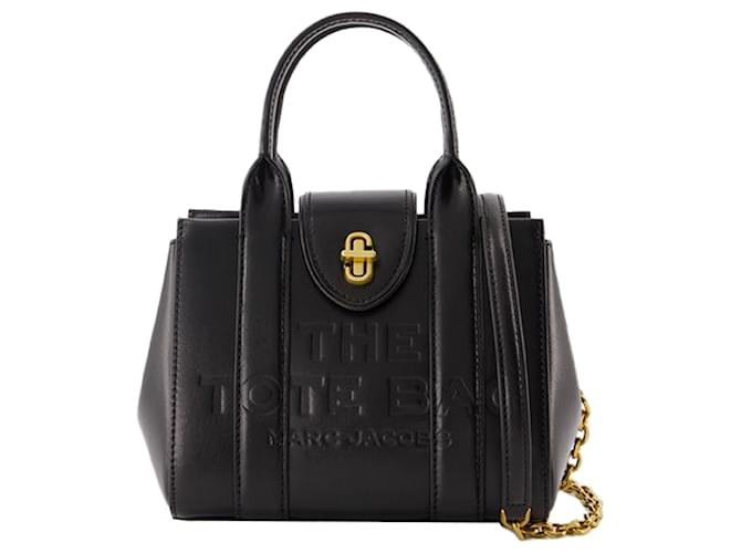 The Mini Tote - Marc Jacobs - Leather - Black Pony-style calfskin  ref.1545543