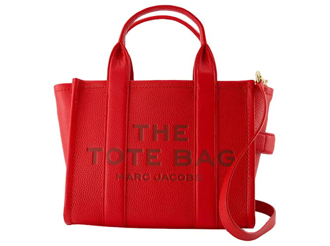 The Small Tote - Marc Jacobs - Leather - Red Pony-style calfskin  ref.1545597