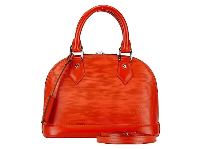 Bolso de mano Epi Alma BB Louis Vuitton Roja Cuero  ref.1546436