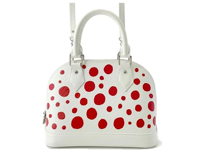 Louis Vuitton Epi Infinity Dot Alma BB Handbag White Red Leather  ref.1546517