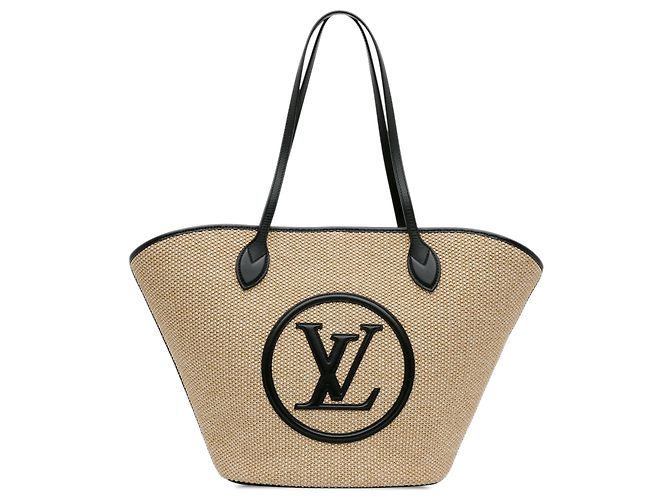Louis Vuitton Braun Raffia Saint Jacques Beige
