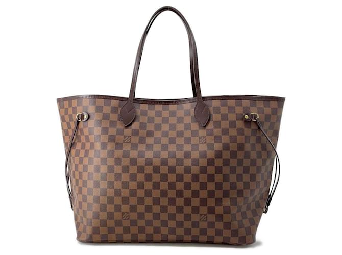 Sac tote Damier Ebene Louis Vuitton Toile Rouge  ref.1546662