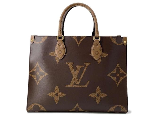 Sac tote Monogram Reverse Louis Vuitton Cuir vernis Toile Rouge  ref.1546666