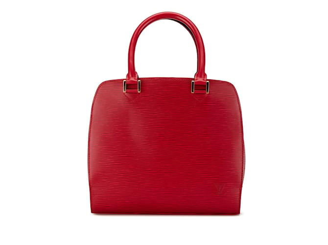 Sac à main Louis Vuitton Epi Pont Neuf Cuir Marron Rouge  ref.1546708