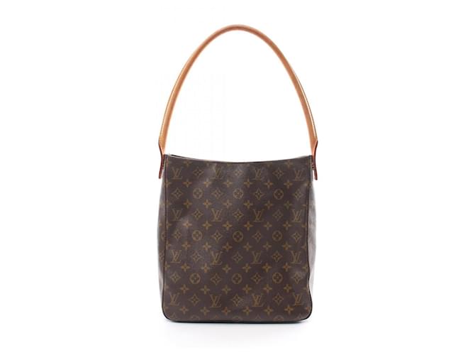 Louis Vuitton Looping GM Marrone Tela  ref.1546842