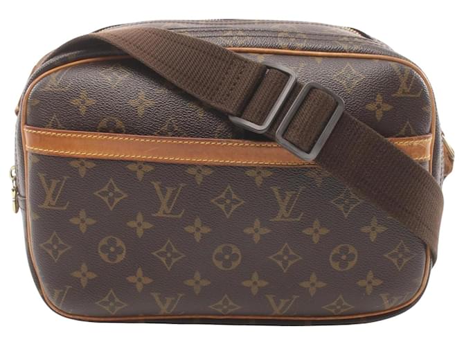 Reporter pm Louis Vuitton Castaño Lienzo  ref.1546844