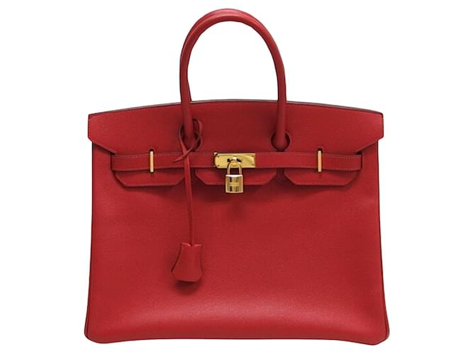 Hermès Birkin 35 Red Leather  ref.1546846