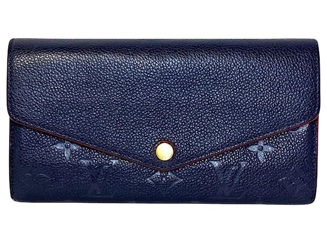 Louis Vuitton Sarah Azul marinho Couro  ref.1546862