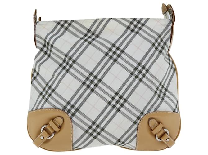 Burberry Nova Check Bianco Tela  ref.1547039