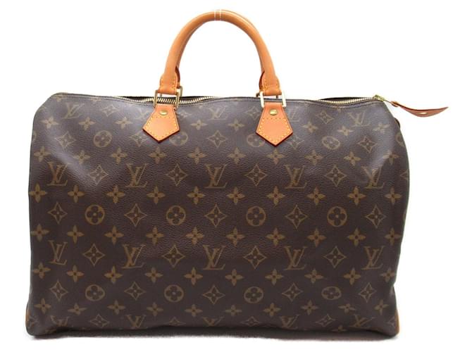 Louis Vuitton Speedy 40 Brown Cloth  ref.1547197