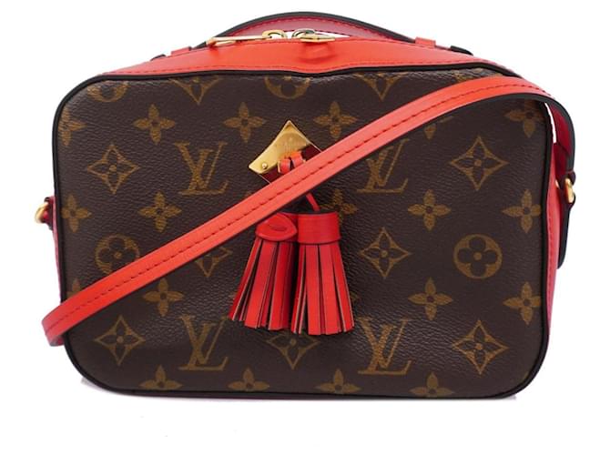 Bolso de mano Saintonge Monogram Louis Vuitton Castaño Roja  ref.1547214