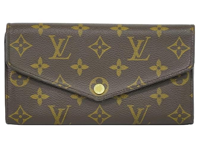 Louis Vuitton Portefeuille Sarah Brown Cloth  ref.1547291