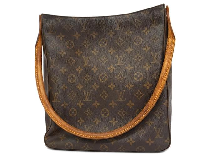 Bolsa de Ombro Looping GM Monograma Louis Vuitton Marrom  ref.1547331