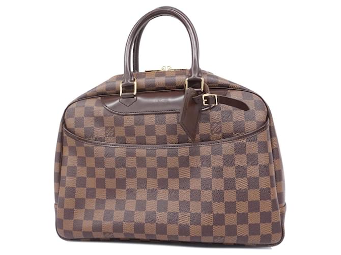 Sac à main Louis Vuitton Damier Deauville N47272 Ébène Damier ebène  ref.1547332