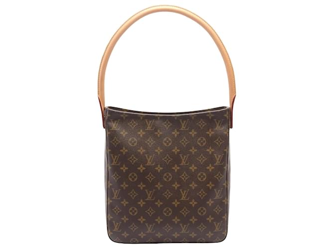 Louis Vuitton Looping Marrom Lona  ref.1547355