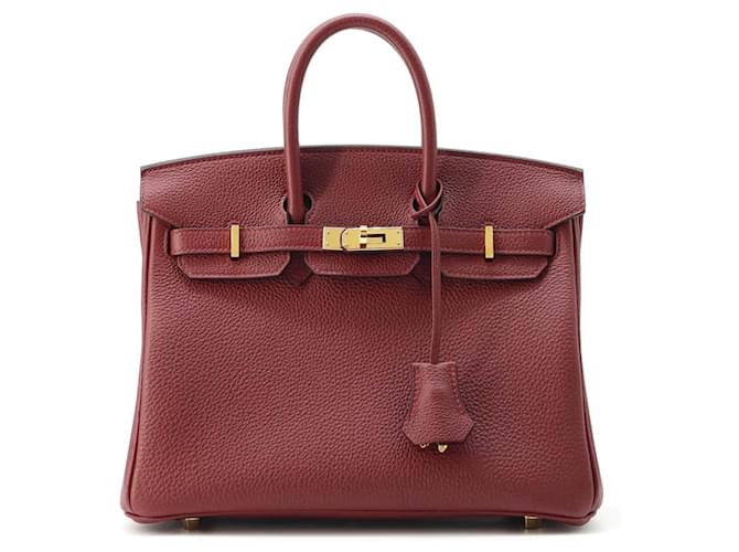 Hermès Bolso Hermes Birkin 25 en Rouge H Roja Cuero  ref.1547404