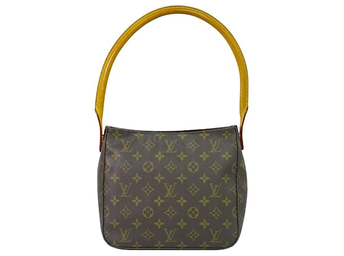 Louis Vuitton Looping Marrom Lona  ref.1547452