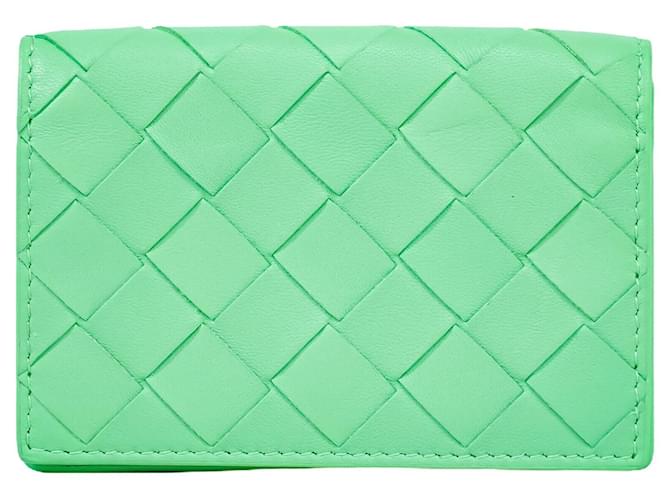 Bottega Veneta Intrecciato Cuir Vert  ref.1547533