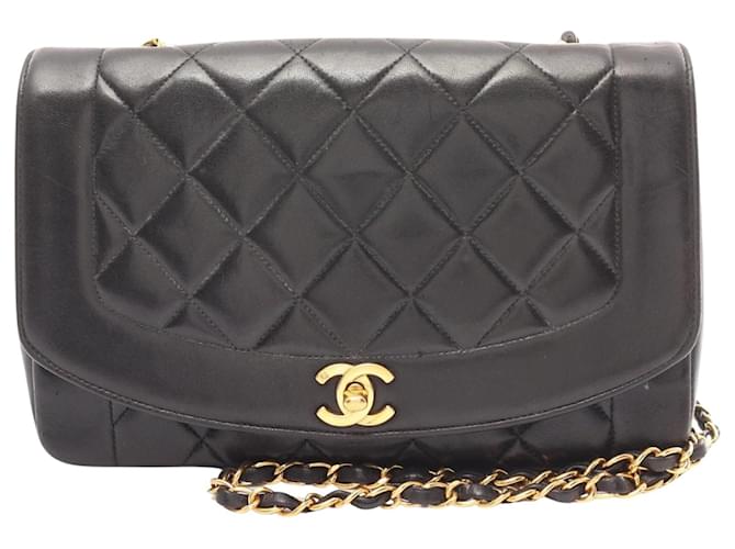 Chanel Diana Cuir Noir  ref.1547559