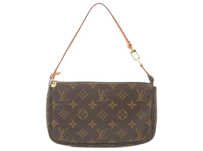 Louis Vuitton Pochette Accessoire Brown Cloth  ref.1547578